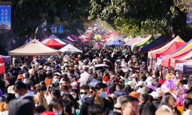 China's population shrank in 2022 for the first time in more than 60 years. Pictured is a market in Dali