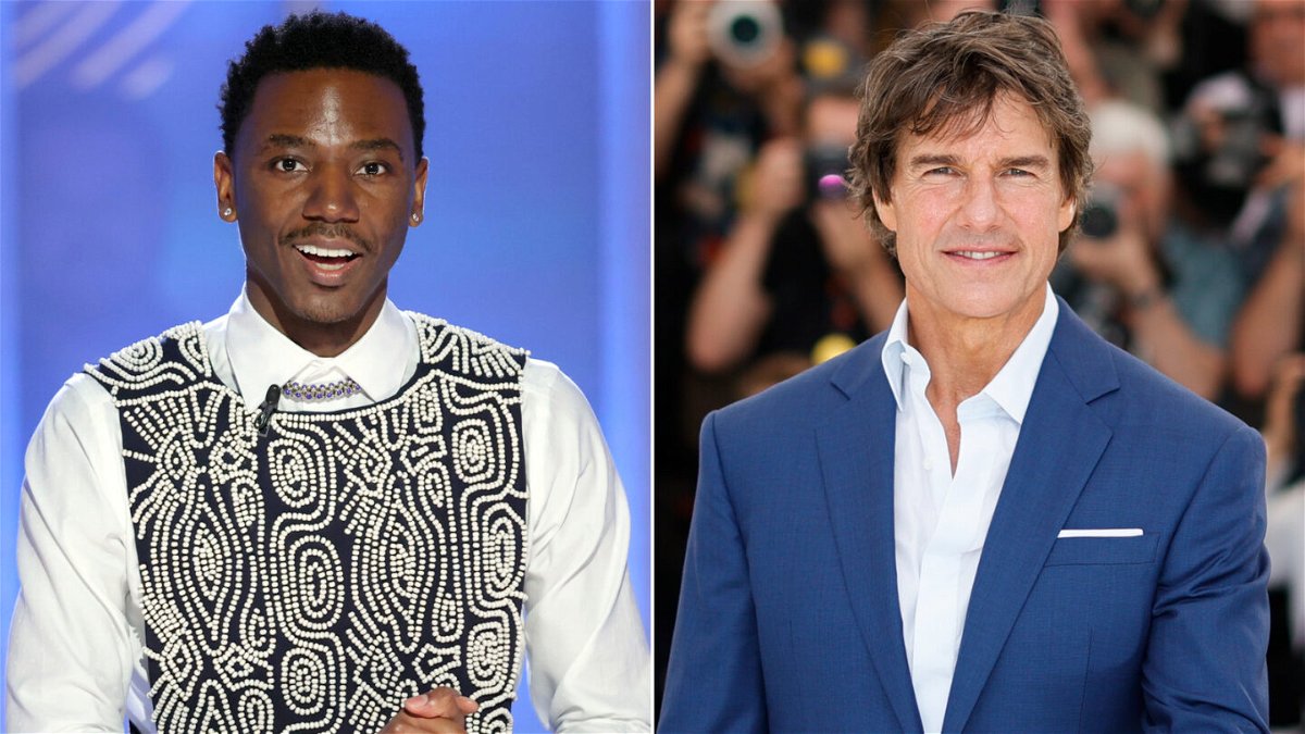 <i>AP licensed</i><br/>Jerrod Carmichael had a pitch for Tom Cruise and Church of Scientology in one of his Golden Globes jokes.