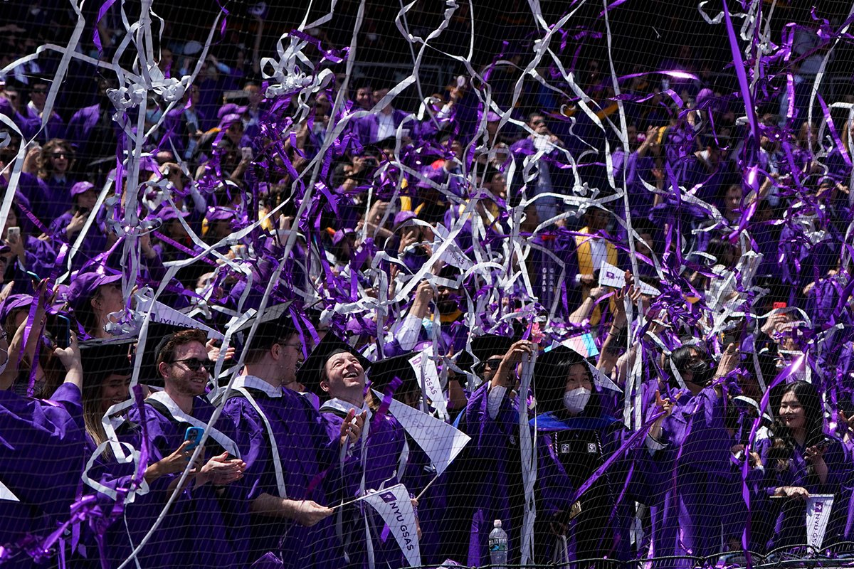 <i>Seth Wenig/AP</i><br/>The Department of Education is proposing lower payments for millions of student loan borrowers. Pictured is a graduation ceremony for New York University students at Yankee Stadium