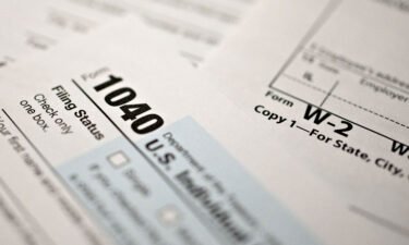 A U.S. Department of the Treasury Internal Revenue Service (IRS) 1040 Individual Income Tax form for the 2019 tax year. Official tax-filing season kicks off Monday