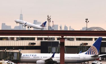 US air travel is slowly getting back to normal after a day of chaos following the FAA system outage. A United Airlines plane here departs Newark Liberty International Airport on January 11.