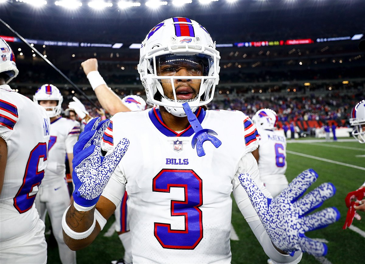 <i>Kevin Sabitus/Getty Images</i><br/>The Buffalo Bills will face the Cincinnati Bengals for 1st time since Damar Hamlin's on-field collapse in an upcoming playoff game. Hamlin is pictured here on January 2