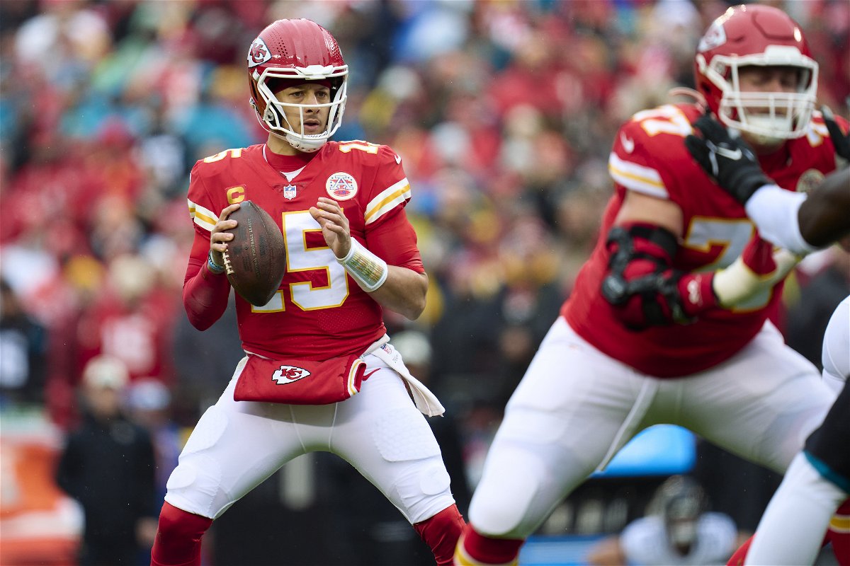 <i>Cooper Neill/Getty Images</i><br/>Patrick Mahomes returned to the field despite suffering an injury in the first quarter.