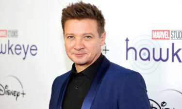 Jeremy Renner attends the Hawkeye New York Special Fan Screening at AMC Lincoln Square on November 22