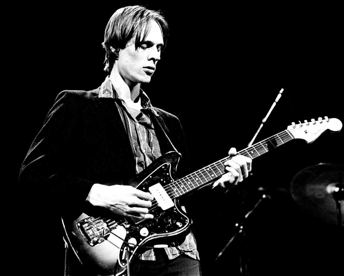 <i>Gus Stewart/Redferns/Getty Images</i><br/>Tom Verlaine of Television performs on stage at Hammersmith Odeon
