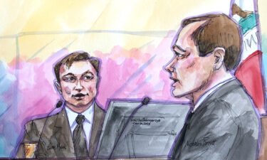 Tesla CEO Elon Musk testified on Monday for a second day in the lawsuit over his controversial "funding secured" tweet from 2018. Musk is pictured here in this courtroom sketch on January 20