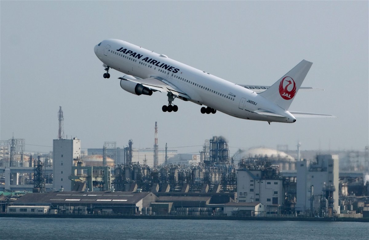 <i>Kazuhiro Nogi/AFP/Getty Images</i><br/>A Japan Airlines jet takes off from Haneda Airport in Tokyo in 2019.