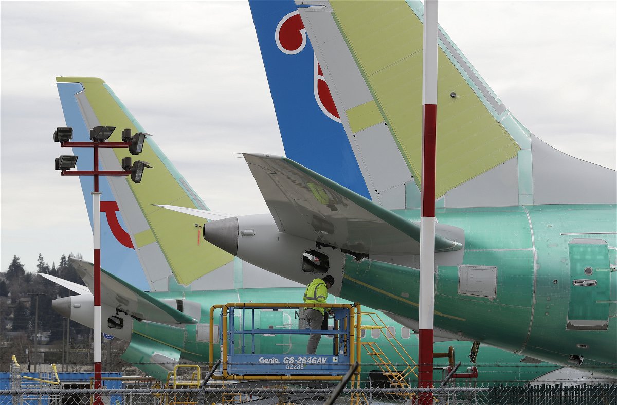 <i>Ted S. Warren/AP/FILE</i><br/>A Boeing 737 Max 8 took off in China for the first time since 2019. Pictured is a Boeing assembly plant in Renton