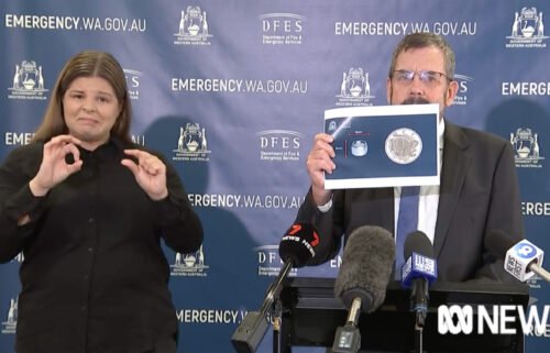 Chief Health Officer Dr. Andrew Robertson has warned people to "stay away" from the radioactive capsule if they come across it.