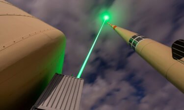 The laser was focused above a 124-meter-high (406.8-foot) transmitter tower belonging to Swisscom