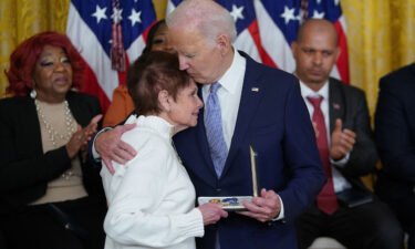 President Joe Biden awards the Presidential Citizens Medal to US Capitol Police Officer Brian D. Sicknick