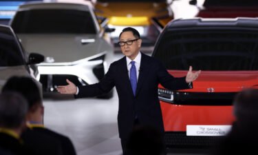 Toyota's longtime president and CEO Akio Toyoda
