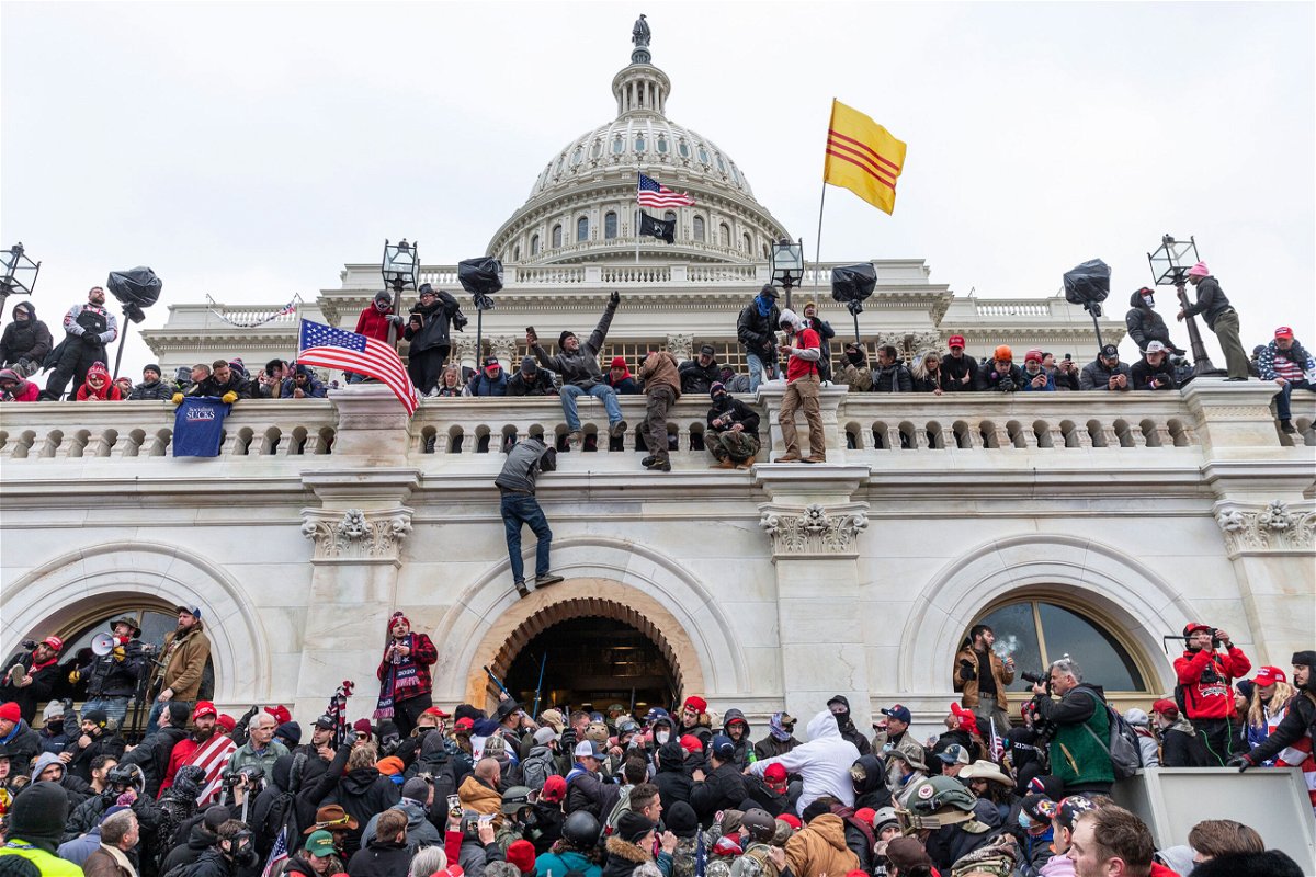 <i>Lev Radin/Pacific Press/LightRocket/Getty Images</i><br/>Pro-Trump protesters swarm the US Capitol in attempt to overturn the results of the 2020 election.