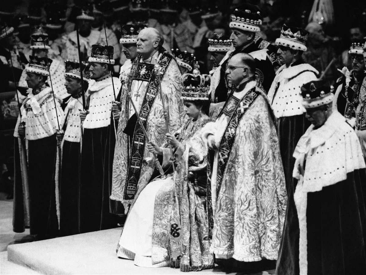 <i>AP</i><br/>Queen Elizabeth II was crowned in Westminster Abbey on June 2