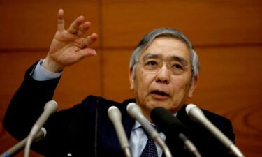 The yen plunged on Wednesday after the Bank of Japan decided to maintain its ultra-easy monetary policy. The Bank of Japan Governor Haruhiko Kuroda is pictured here in Tokyo
