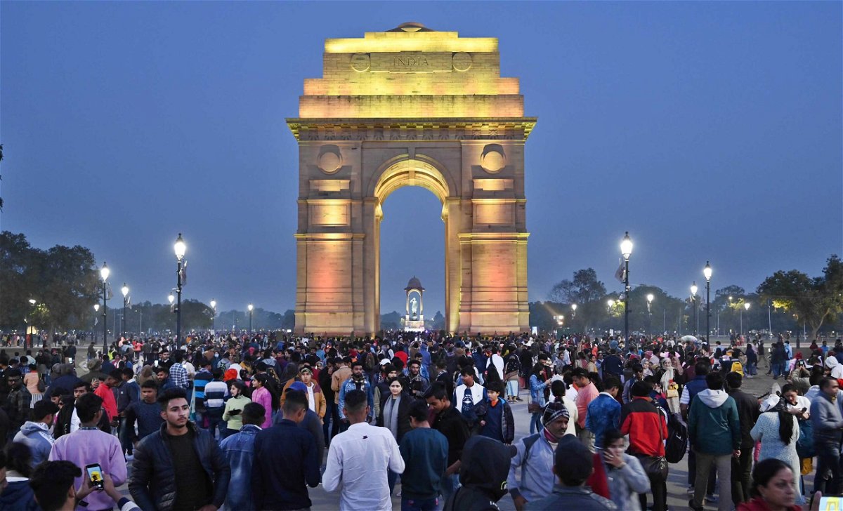 <i>Raj K Raj/Hindustan Times/Getty Images</i><br/>India is set to become the world's most populous country. A huge crowd here thronged India Gate on New Year's Eve on December 31