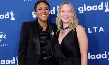 Robin Roberts and Amber Laign are pictured here in 2018. Roberts plans to marry her longtime partner this year.