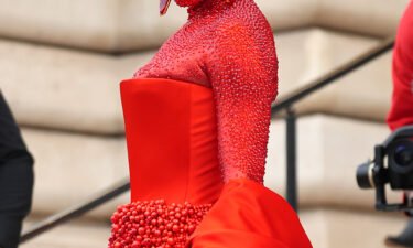 Doja Cat attends the Schiaparelli Haute Couture Spring Summer 2023 show as part of Paris Fashion Week on January 23