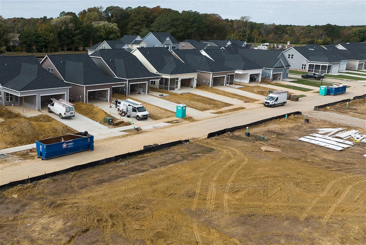 <i>Jim Watson/AFP/Getty Images</i><br/>US home builder confidence has improved in January. Pictured is a home construction site in Trappe