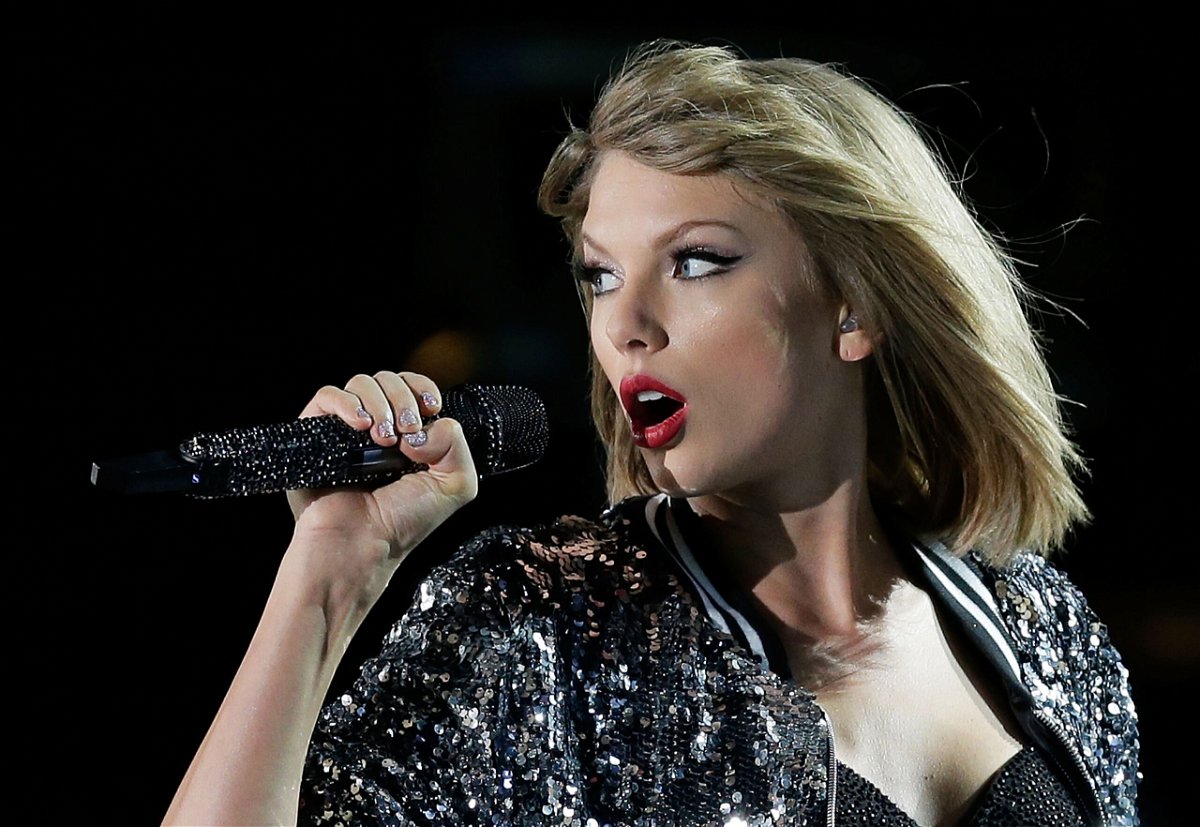 <i>Mark Metcalfe/Getty Images</i><br/>Taylor Swift performs during her '1989' World Tour at ANZ Stadium on November 28