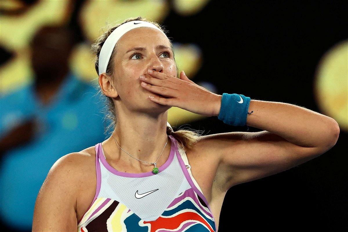 <i>DAVID GRAY/AFP/AFP via Getty Images</i><br/>'Vika' is into her second semifinal since 2020.