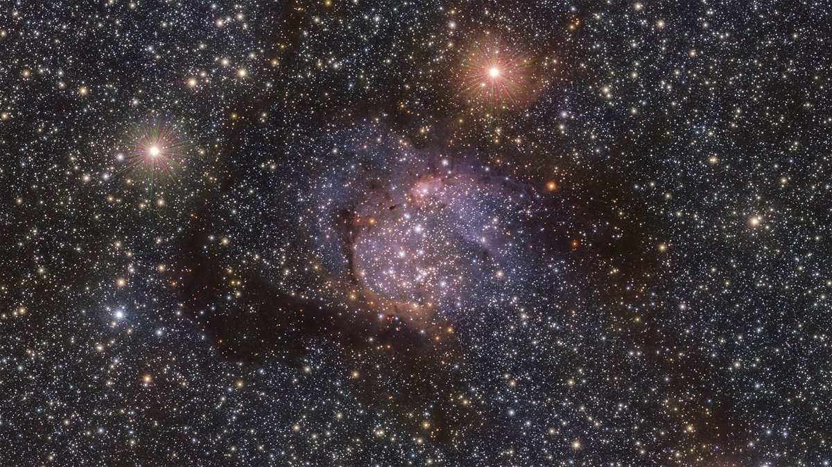 Una nueva imagen de la constelación Serpens brilla a la luz de las estrellas