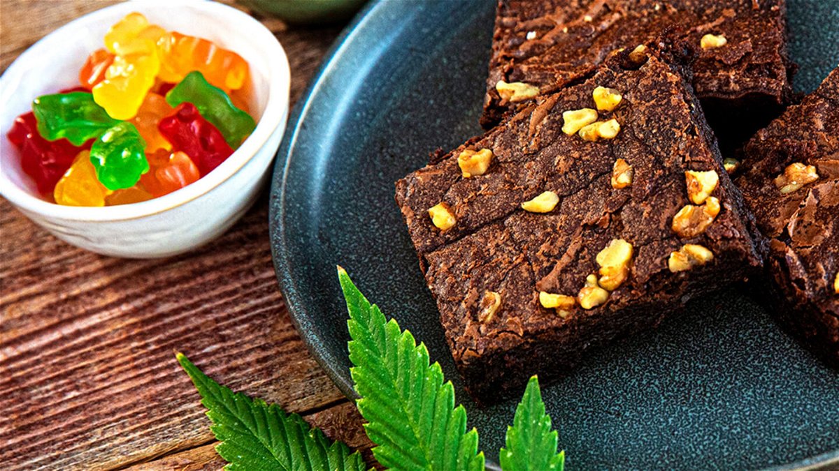 <i>skodonnell/E+/Getty Images</i><br/>Many weed edibles look like candy or brownies.