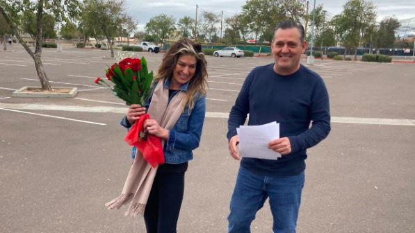 <i>KNXV</i><br/>An overcast day at a Maricopa County courthouse may not be the most romantic setting for a Valentine’s Day date