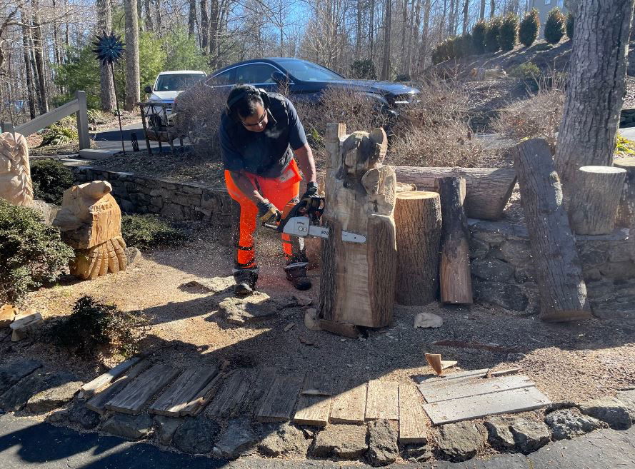 <i>WLOS</i><br/>Western North Carolina-based artist Louie LaChusa says he listens to each piece of wood he uses to carve out his creations into what he calls 