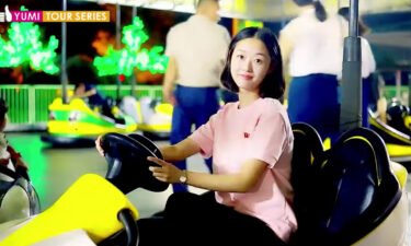 North Korean YouTuber YuMi visits the Rungna People's Pleasure Park in Pyongyang