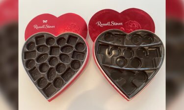 Two Valentine's chocolate boxes
