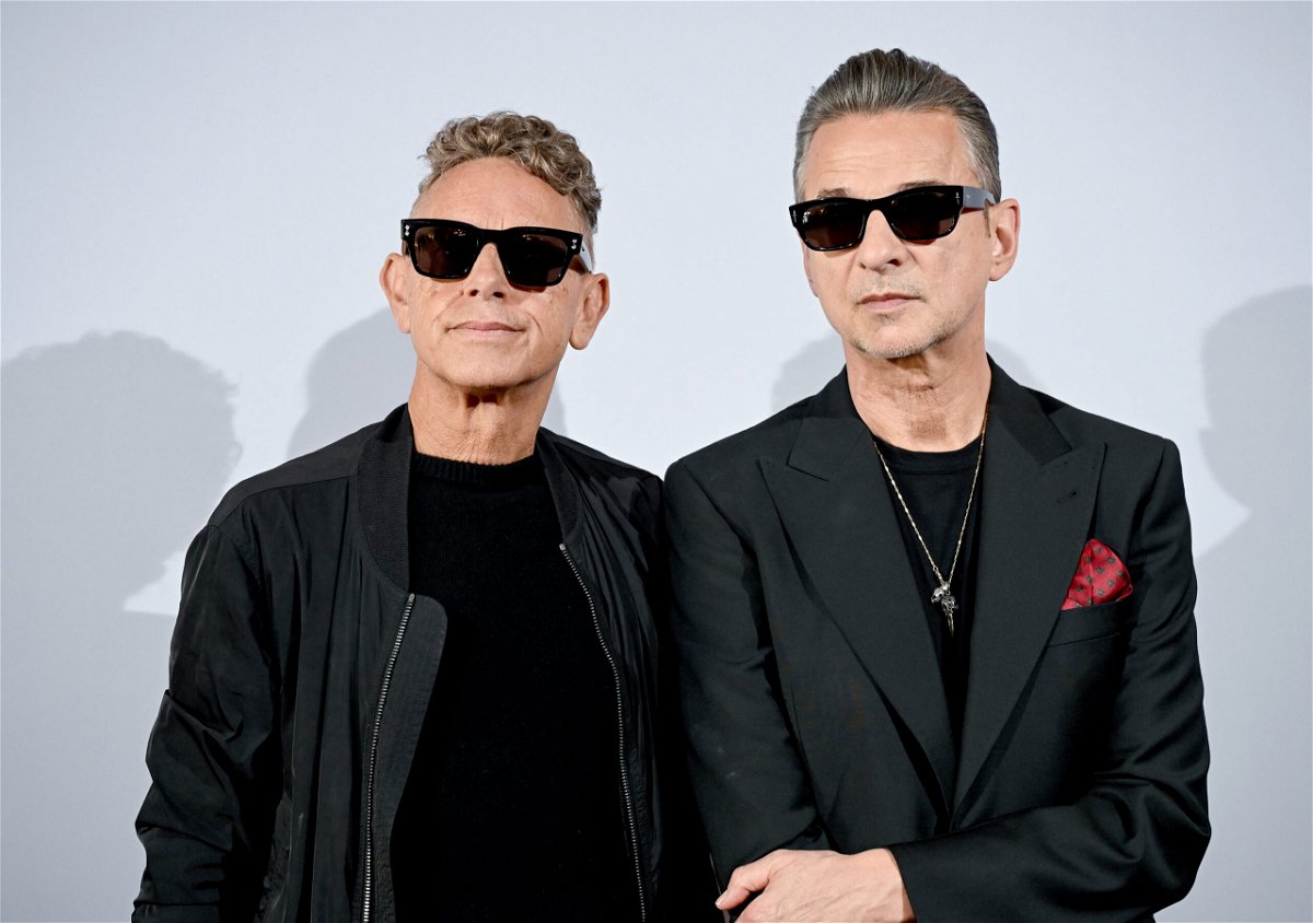 <i>Britta Pedersen/dpa/AP</i><br/>(From left) Martin Gore and Dave Gahan of the British band Depeche Mode