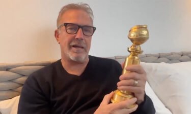 Kevin Costner received his Golden Globe award in the mail after missing the show back in January.