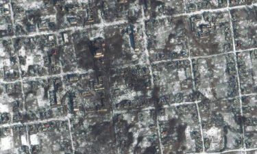 Satellite images show intensive patterns of impacts where Russian attempted to advance.