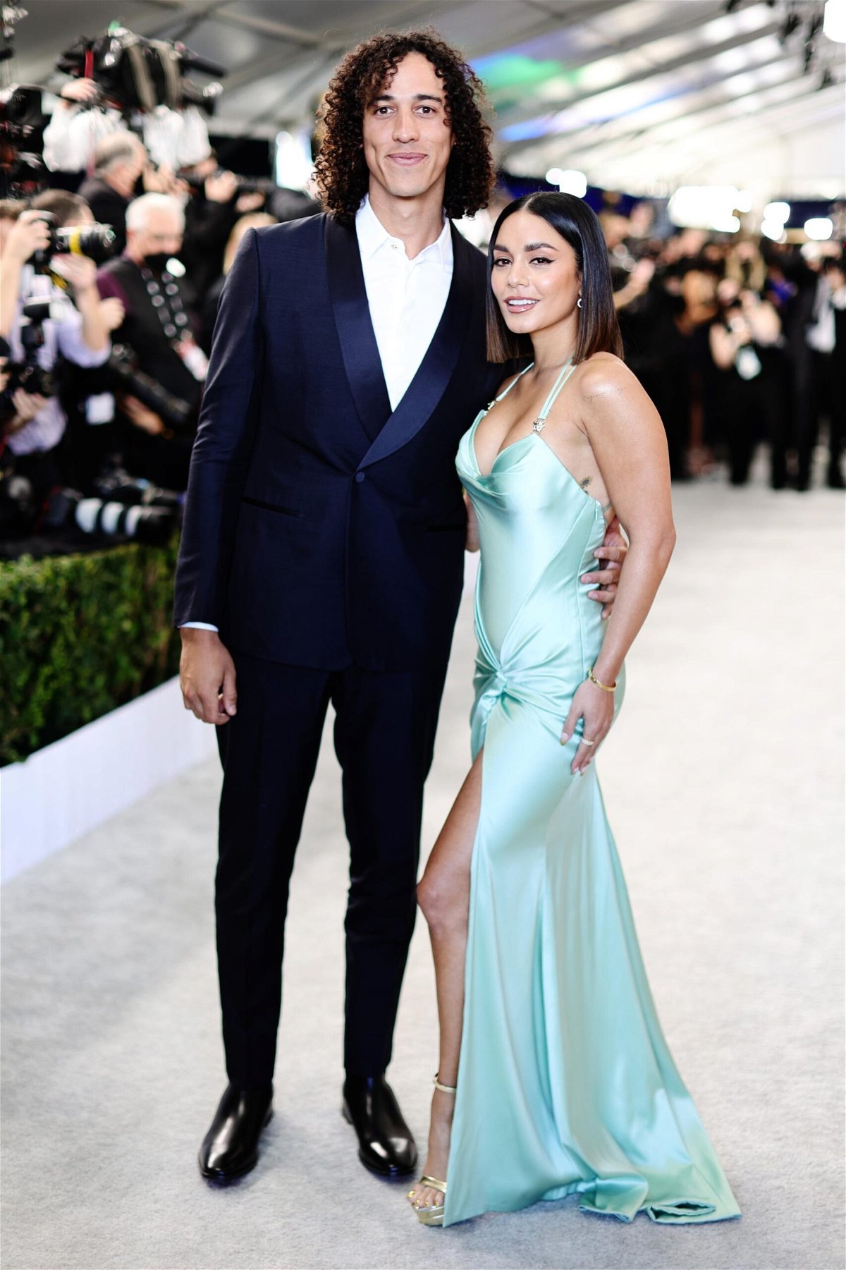 <i>Dimitrios Kambouris/Getty Images</i><br/>(From left) Cole Tucker and Vanessa Hudgens