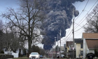 The pollutants released from the Norfolk Southern train derailment (pictured here) in East Palestine