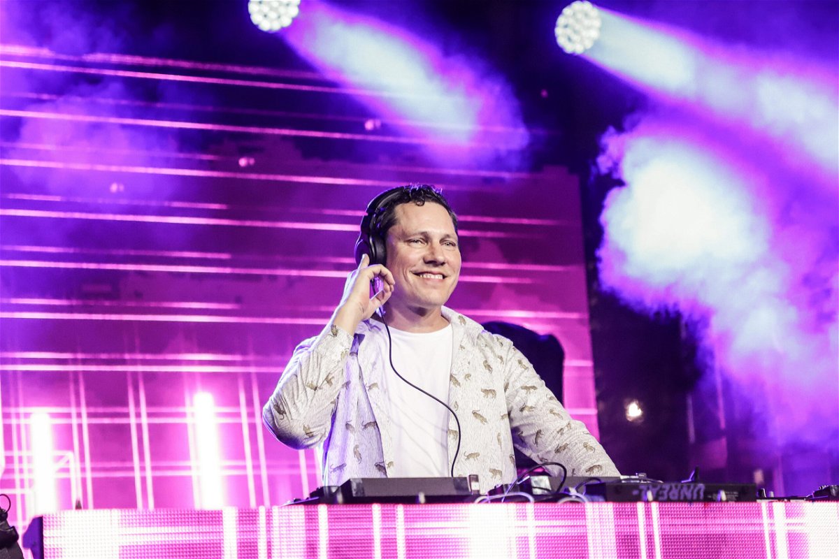 <i>John Parra/Getty Images</i><br/>Tiësto performing in Miami in 2021.