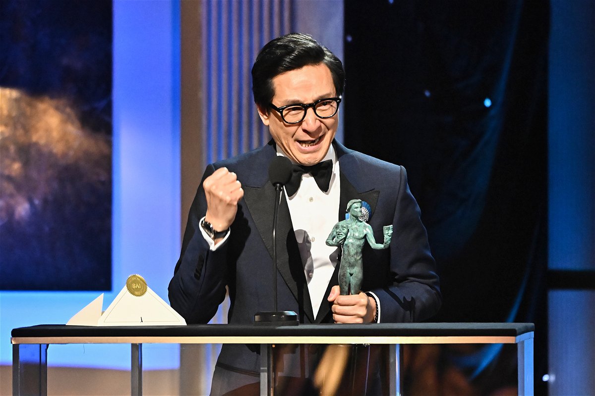 <i>Michael Buckner/Variety/Getty Images</i><br/>Ke Huy Quan won an historic 2023 Screen Actors Guild award for outstanding performance by a male actor in a supporting role for 'Everything Everywhere All at Once.'