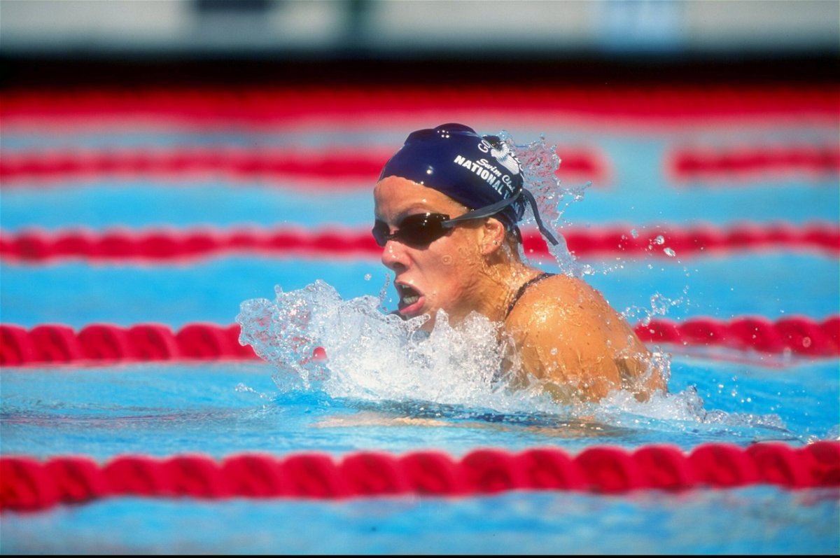 <i>Todd Warshaw/Getty Images</i><br/>Jamie Cail swims during the 1998 national championships.