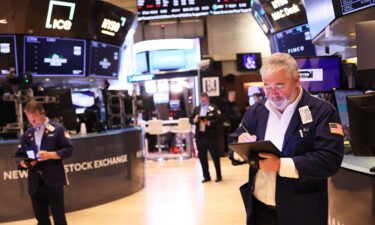Traders work on the floor of the New York Stock Exchange on Wednesday