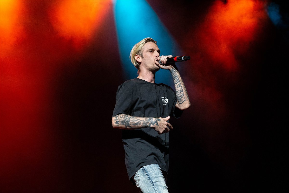 <i>Suzanne Cordeiro/Shutterstock</i><br/>Aaron Carter performs during the Pop 2000 Tour at H-E-B Center in Texas on May 17