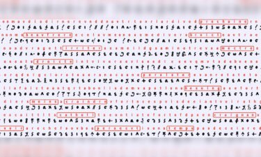 Words emerge from the elaborate ciphers in Mary's letters.