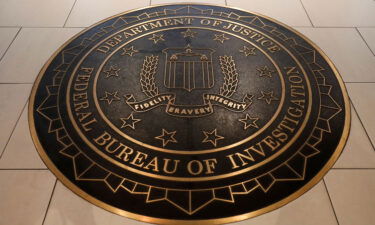 The FBI says it has 'contained' a cyber incident on the bureau's computer network. Pictured is the FBI seal at the bureau's headquarters in Washington