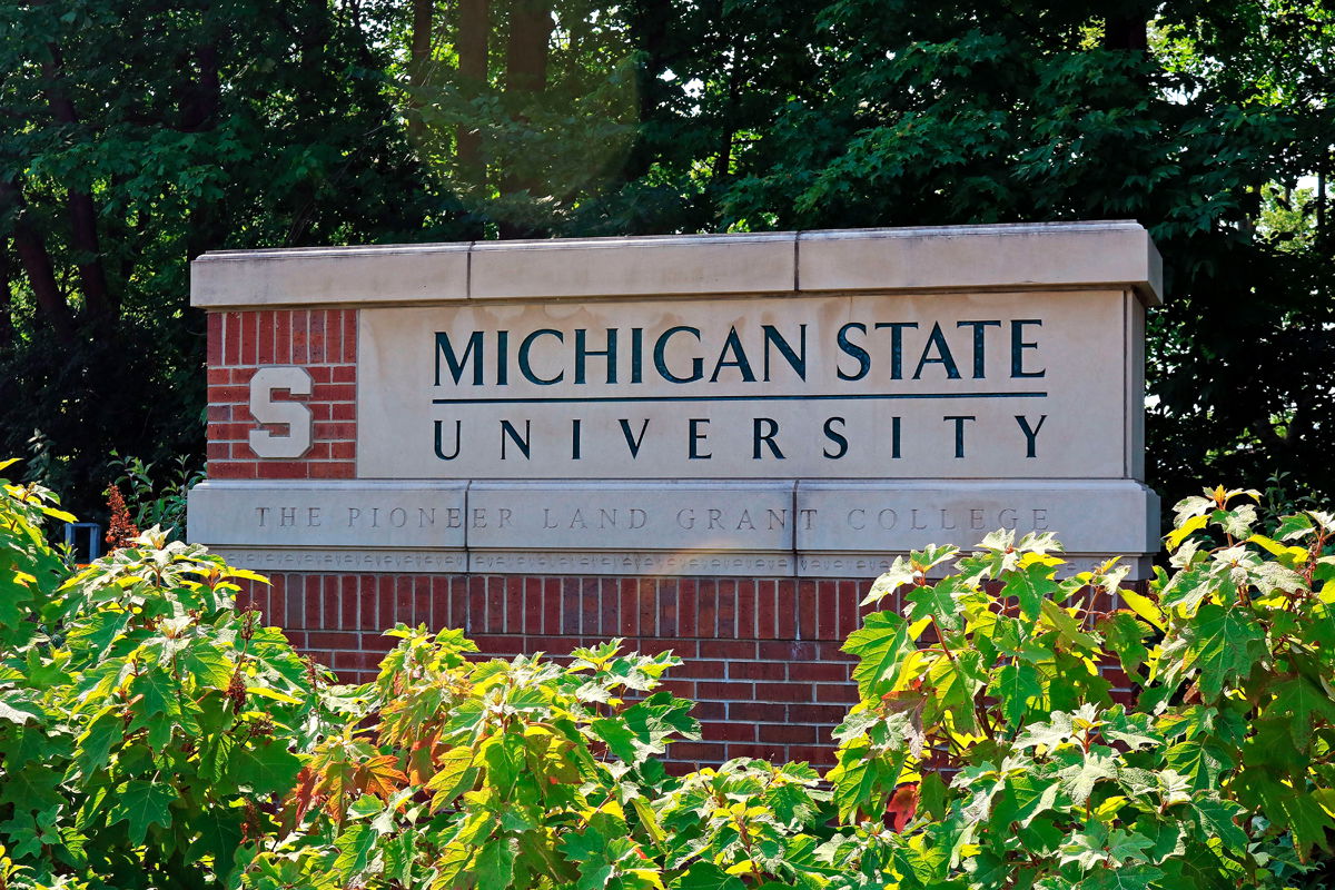<i>Education Images/Universal Images Group Editorial/Getty Images/FILE</i><br/>Students at Michigan State University were told to shelter in place amid a search for a suspect immediately after shots were fired on campus on February 13