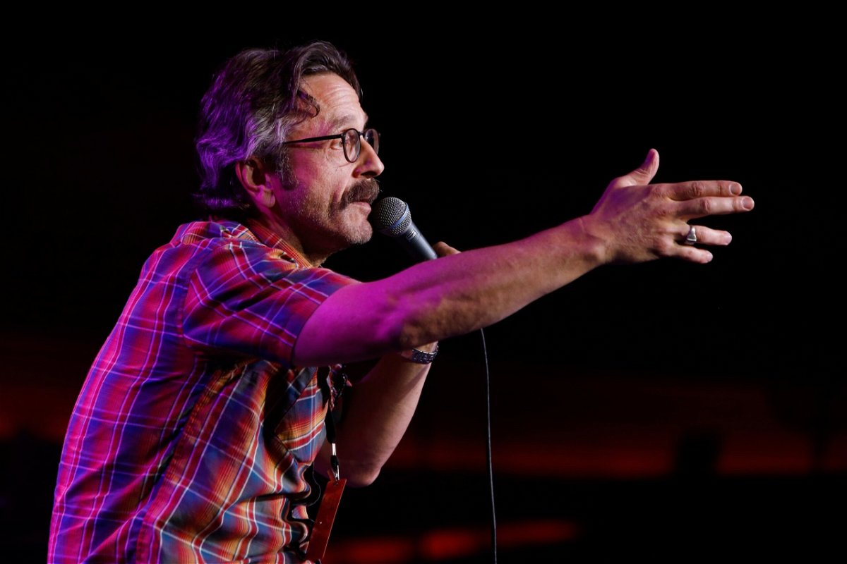<i>Randy Shropshire/Getty Images</i><br/>Marc Maron on stage in 2016.