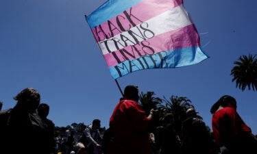 A quarter of Black transgender and nonbinary youth reported a suicide attempt in the previous year. Pictured is a march for equality for Black