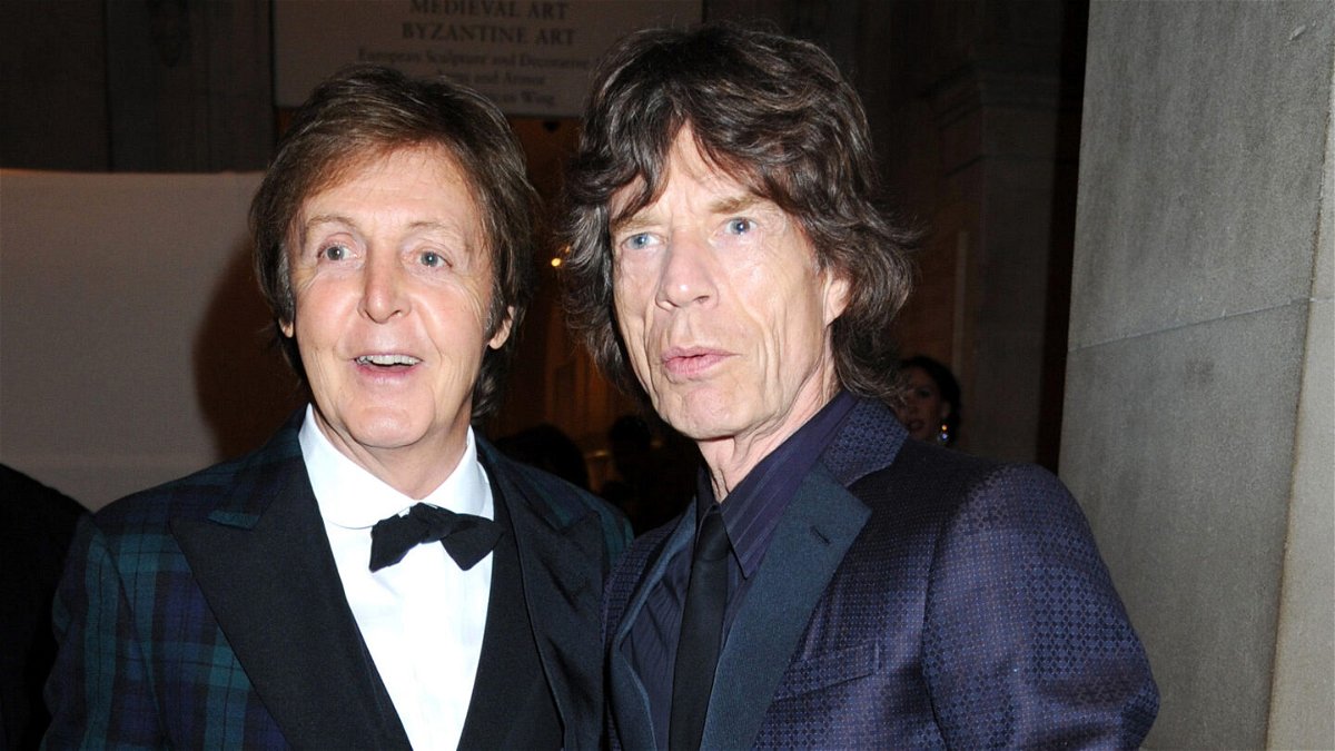 <i>Richard Young/Shutterstock</i><br/>Paul McCartney has collaborated with the Rolling Stones on their new album. McCartney and Mick Jagger are pictured here at the Metropolitan Museum of Art