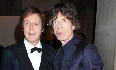 Paul McCartney has collaborated with the Rolling Stones on their new album. McCartney and Mick Jagger are pictured here at the Metropolitan Museum of Art