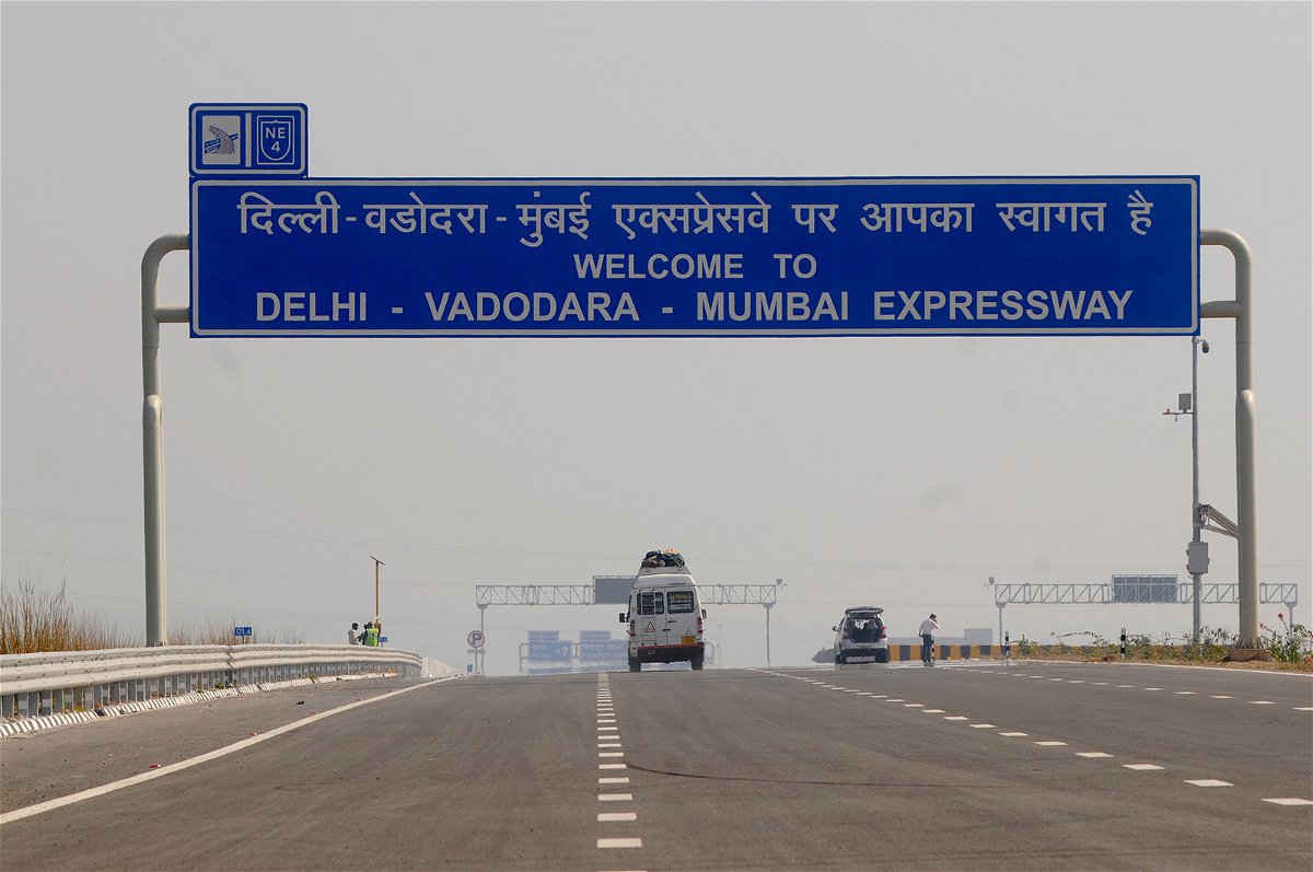 <i>Parveen Kumar/Hindustan Times/Getty Images</i><br/>A view of the Delhi Mumbai Expressway on February 10