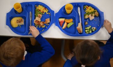 London is handing out free meals for all primary school children. In this file image from 2022